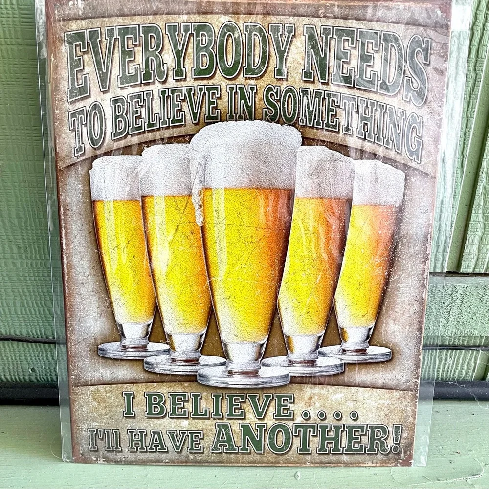 NEW Beer Metal Sign